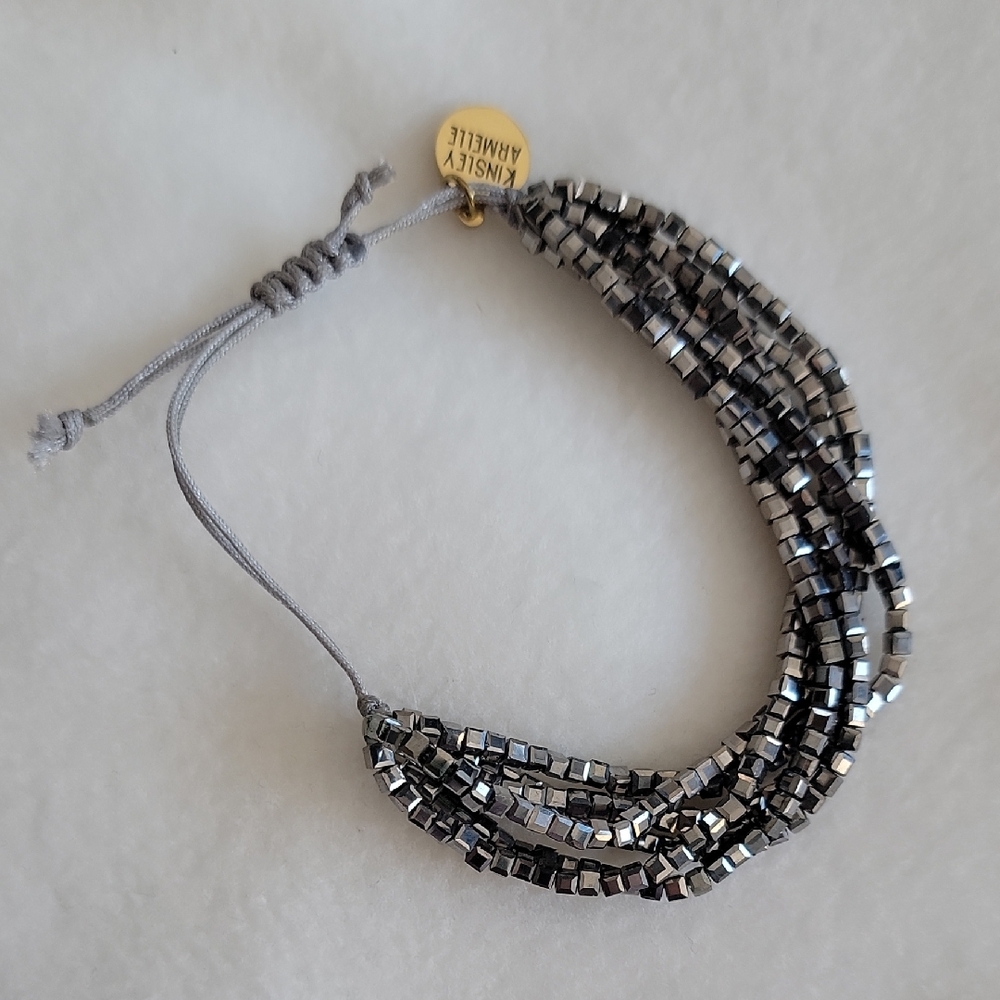Kinsley Armelle Metallic Gray Bracelet